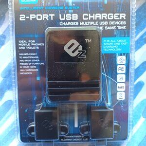 2 Port USB Charger, Mountable to nightstand, furniture.